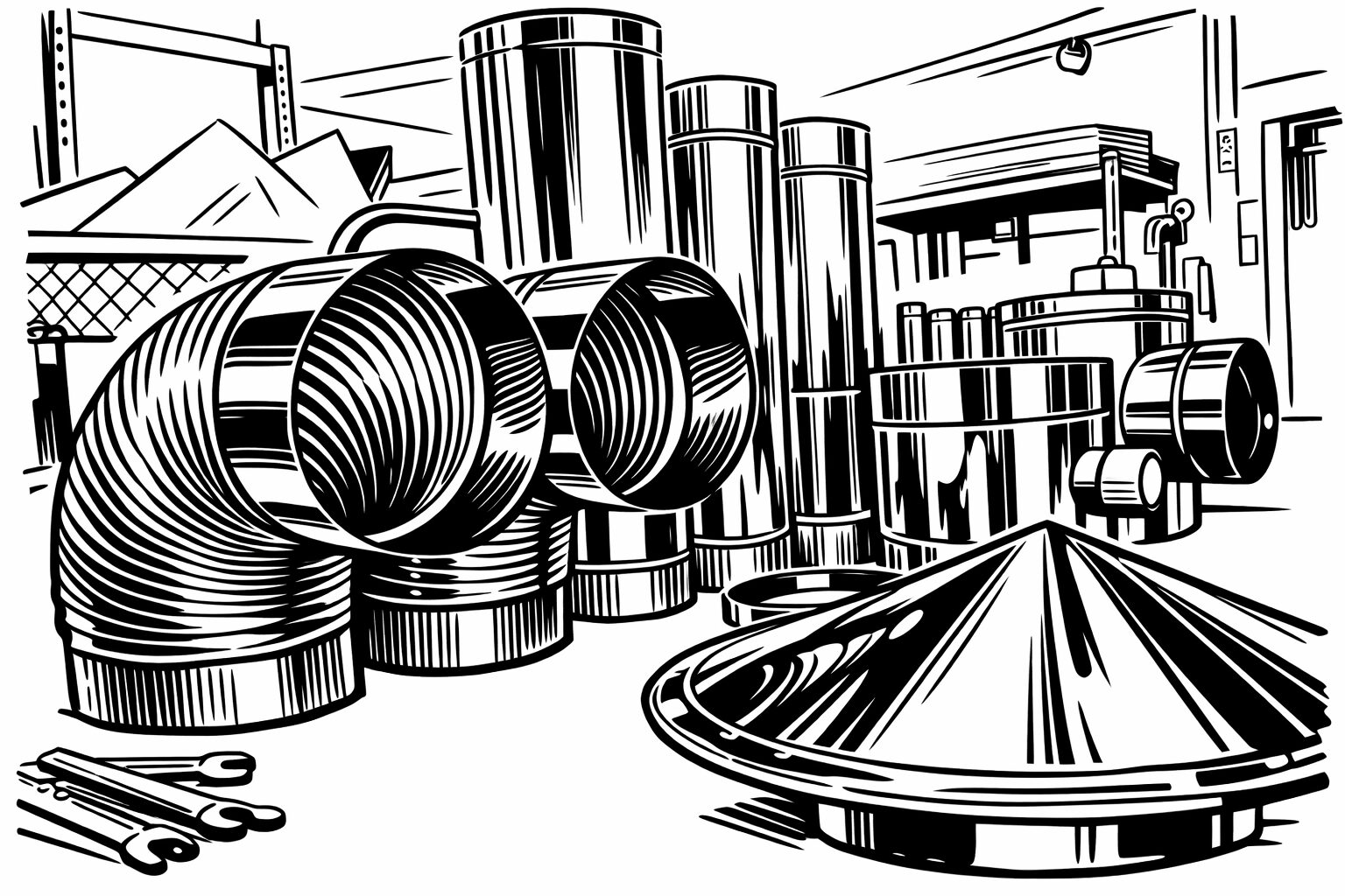 「排気筒、煙突、排ガスダクト、について」へリンク