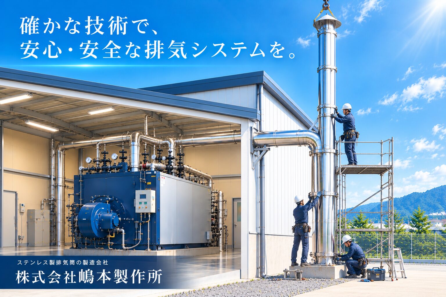 「排気筒設置にどうぞ」へリンク